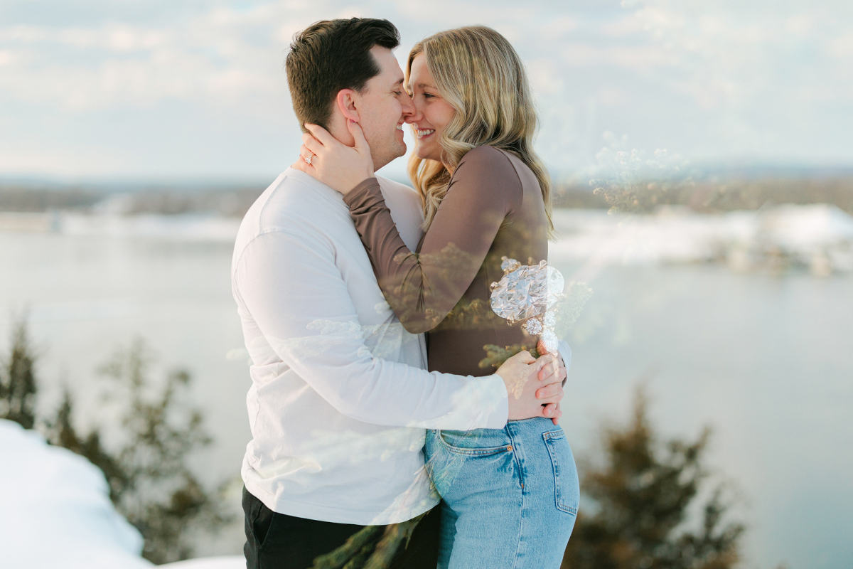 Missouri Proposal Photographer, Snowy Engagement Photos, Hermann Hill Proposal, Missouri Wedding Photographer, Engagement Photography in Missouri